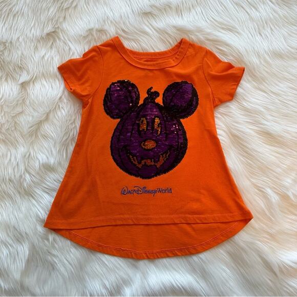 Disney Mickey Mouse Halloween Reversible Sequin Tee - Picture 2 of 5